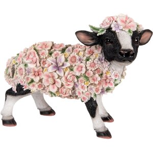 Clayre & Eef 6PR5110 Decorative Cow Black White Pink...