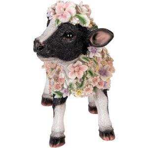 Clayre & Eef 6PR5110 Decorative Cow Black White Pink...