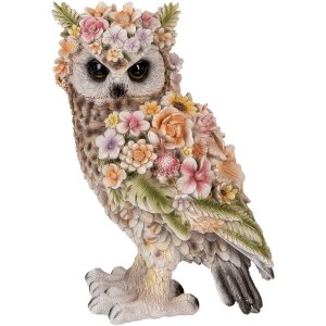 Clayre & Eef 6PR5112 Decorative Owl Brown Pink...