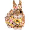 Clayre & Eef 6PR5114 Decorative Rabbit Beige Pink 19x12x18 cm Country Style