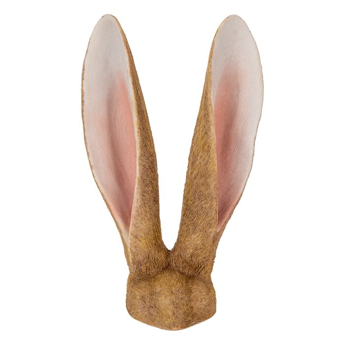 Clayre & Eef 6PR5115 Decorative Rabbit Ears Brown Pink 22x16x34 cm