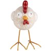 Clayre & Eef 6PR5251 Decorative Chicken White Red 14x9x15 cm Country Style