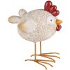 Clayre & Eef 6PR5251 Decorative Chicken White Red 14x9x15 cm Country Style