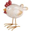 Clayre & Eef 6PR5251 Decorative Chicken White Red 14x9x15 cm Country Style