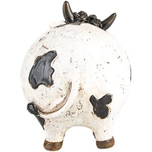 Clayre & Eef 6PR5275 Decorative Cow White Black 9x7x9 cm