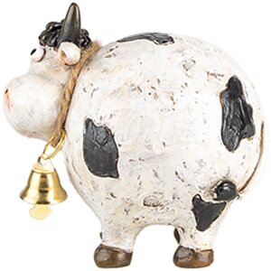 Clayre & Eef 6PR5275 Decorative Cow White Black 9x7x9 cm