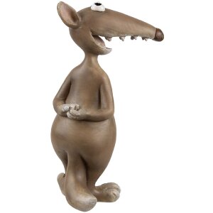 Clayre & Eef 6PR5281 Decorative Mouse Brown Beige 8x5x14 cm