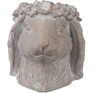 Clayre & Eef 6TE0556M Flower Pot Rabbit Beige Gold...