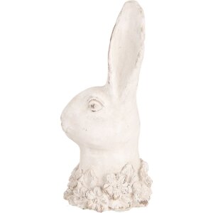 Clayre & Eef 6TE0558 Decorative Rabbit Beige 11x11x24 cm Antique Stone Figurine