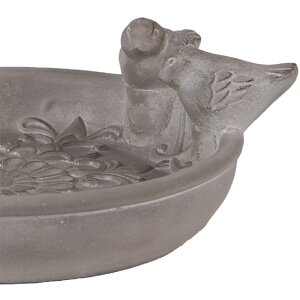 Clayre & Eef 6TE0561 Bird Feeding Bowl Stone Grey...