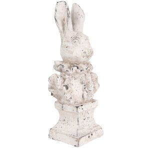 Clayre & Eef 6TE0563 Decorative Rabbit Beige Stone Antique 11x8x24 cm