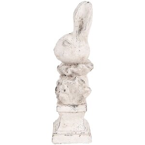 Clayre & Eef 6TE0563 Decorative Rabbit Beige Stone Antique 11x8x24 cm