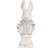 Clayre & Eef 6TE0563 Decorative Rabbit Beige Stone Antique 11x8x24 cm