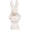 Clayre & Eef 6TE0563 Decorative Rabbit Beige Stone Antique 11x8x24 cm