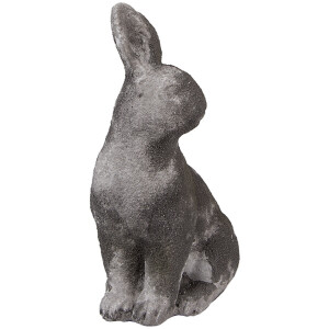 Clayre & Eef 6TE0565 Decorative Rabbit Stone Grey 14x10x23 cm Antique Style