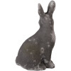 Clayre & Eef 6TE0565 Decorative Rabbit Stone Grey 14x10x23 cm Antique Style