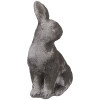 Clayre & Eef 6TE0565 Decorative Rabbit Stone Grey 14x10x23 cm Antique Style