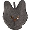 Clayre & Eef TW0619 Decoration Cat Grey 20x14x22 cm