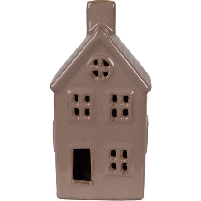 Clayre & Eef 6CE2118 Decoration House LED Brown 8x6x15 cm