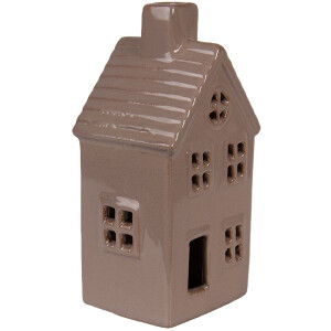 Clayre & Eef 6CE2118 Decoration House LED Brown 8x6x15 cm