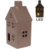 Clayre & Eef 6CE2118 Decoration House LED Brown 8x6x15 cm