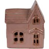 Clayre & Eef 6CE2119 Decorative House with LED Pink 10x6x11 cm