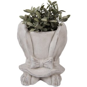 Clayre & Eef 6TE0553L Flowerpot Stone Beige 20x20x25 cm Country style