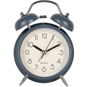 Clayre & Eef 6AC0031BL Alarm Clock Analogue Blue...