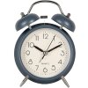 Clayre & Eef 6AC0031BL Alarm Clock Analogue Blue 12x6x17 cm 1xAA Metal Glass