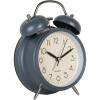 Clayre & Eef 6AC0031BL Alarm Clock Analogue Blue 12x6x17 cm 1xAA Metal Glass