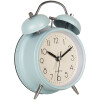 Clayre & Eef 6AC0031LBL Alarm Clock Analogue Blue Metal 12x6x17 cm 1xAA