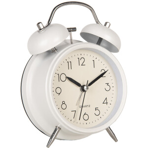 Clayre & Eef 6AC0031W Alarm Clock Analogue White...