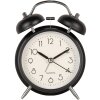 Clayre & Eef 6AC0031Z Alarm Clock Analogue Black 12x6x17 cm Metal Glass