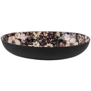 Clayre & Eef 65896 Schale Eisen Schwarz Floral...