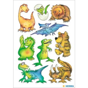 HERMA decorative labels DECOR Dinos 3 sheets