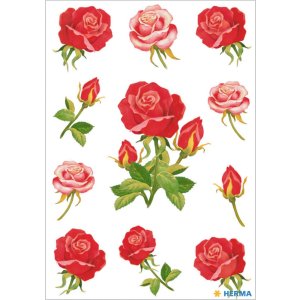 decorative labels DECOR Rosen 3 sheets