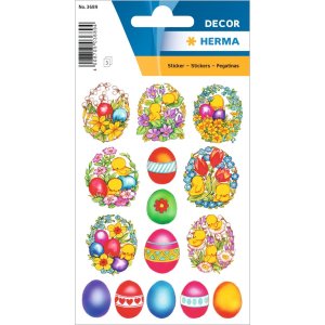 HERMA stickers decorative labels DECOR flowers chicks 3...