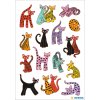 HERMA decorative labels DECOR Abstrakte Katzen 3 sheets