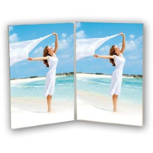 Acrylic double frame for 2 photos 10x15 cm