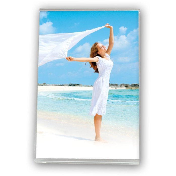 Acrylic photo frame 3.5x4.5 cm vertical