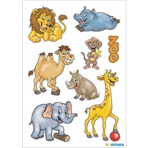 HERMA decorative labels DECOR Zootiere 3 sheets