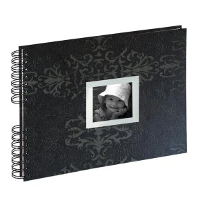 spiral bound album cashmere black 33x22 cm