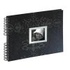 spiral bound album cashmere black 33x22 cm