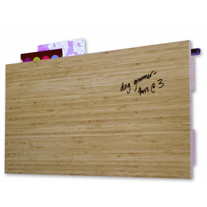 Dry Erase Panel bamboo 60x30 cm can be labeled