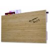 Dry Erase Panel bamboo 60x30 cm can be labeled