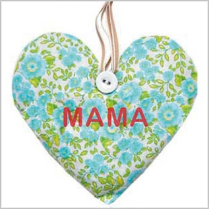 Mini Card Mama Fabric Heart