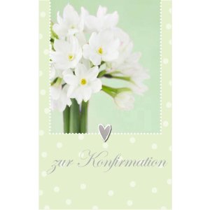 Confirmation card white