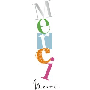 Art Level Card Emboss-Merci-Red