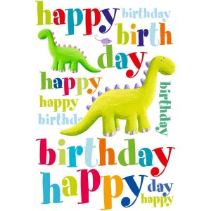 Artebene Card Embossing-Birthday-Dino