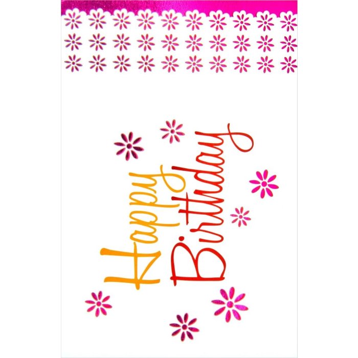 Artebene Card Emboss-Birthday-Flowers-Laser